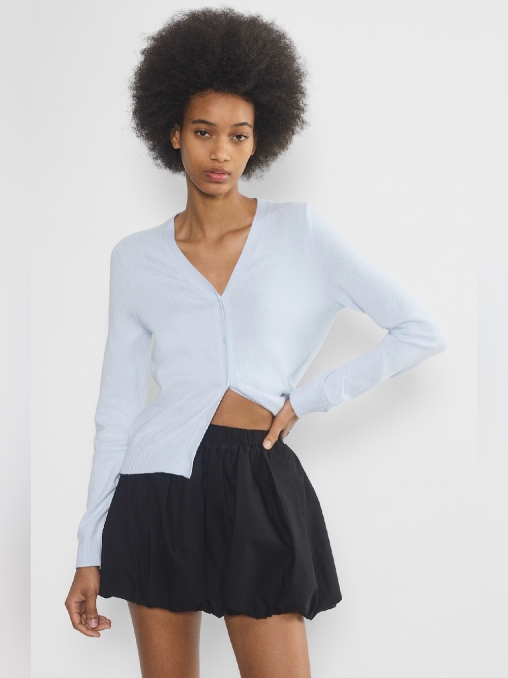 Sunday Best Bubbly Poplin Mini Skirt, Size S